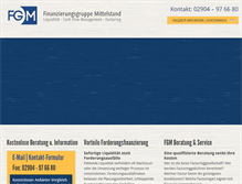 Tablet Screenshot of fgm-factoring.de